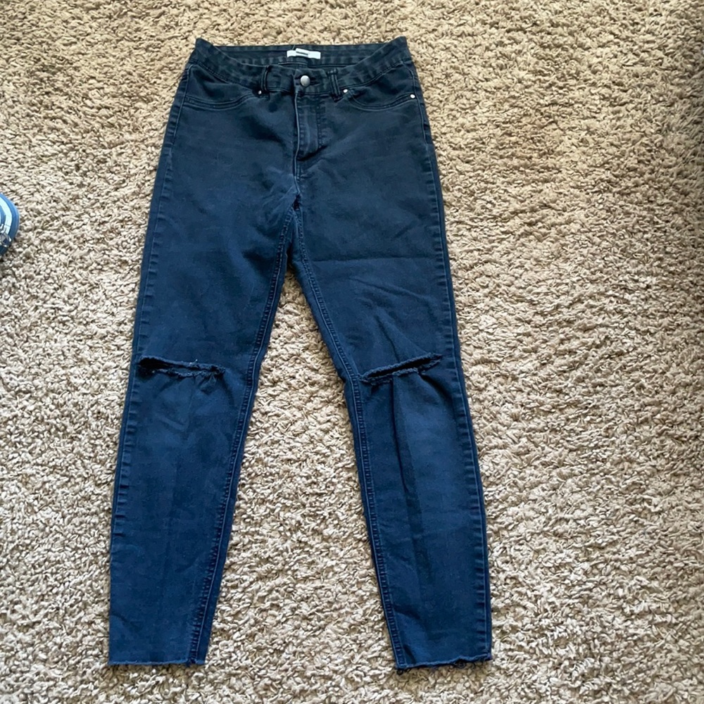 black skinny jeans, forever 21